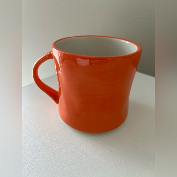 Anthropologie | Hand Painted Initial Mug Monogram Letter “C” Orange - Picture 3 of 8